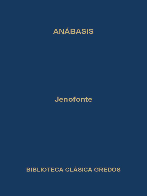 Title details for Anábasis by Jenofonte - Available